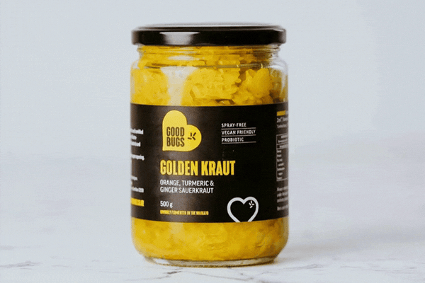Sauerkraut 500g Golden Kraut - Orange, Turmeric & Ginger