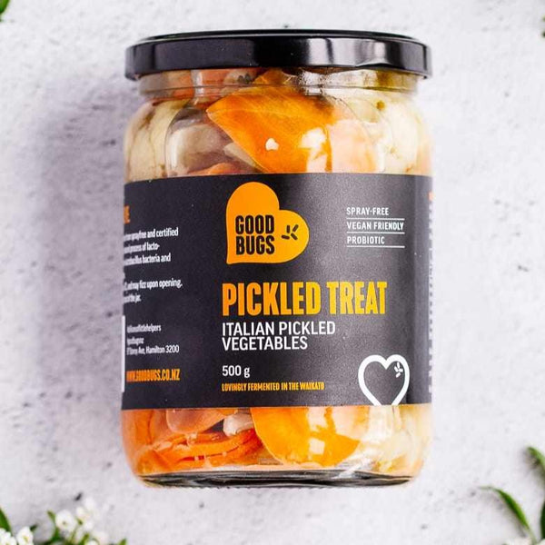 GoodBugs Pickled Treat Jar  500g Italian Vegetables