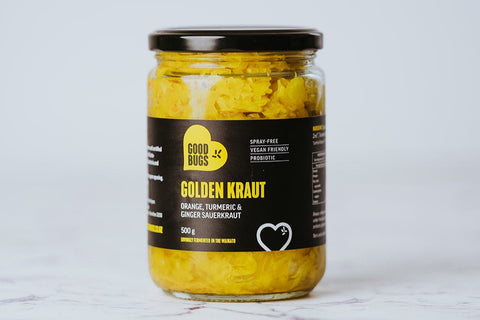 Sauerkraut 500g Golden Kraut - Orange, Turmeric & Ginger