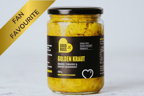 Sauerkraut 500g Golden Kraut - Orange, Turmeric & Ginger